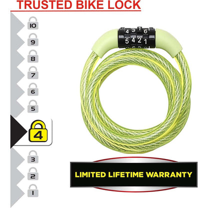 Master Lock 1.2m Combination Cable Lock Each, Assorted