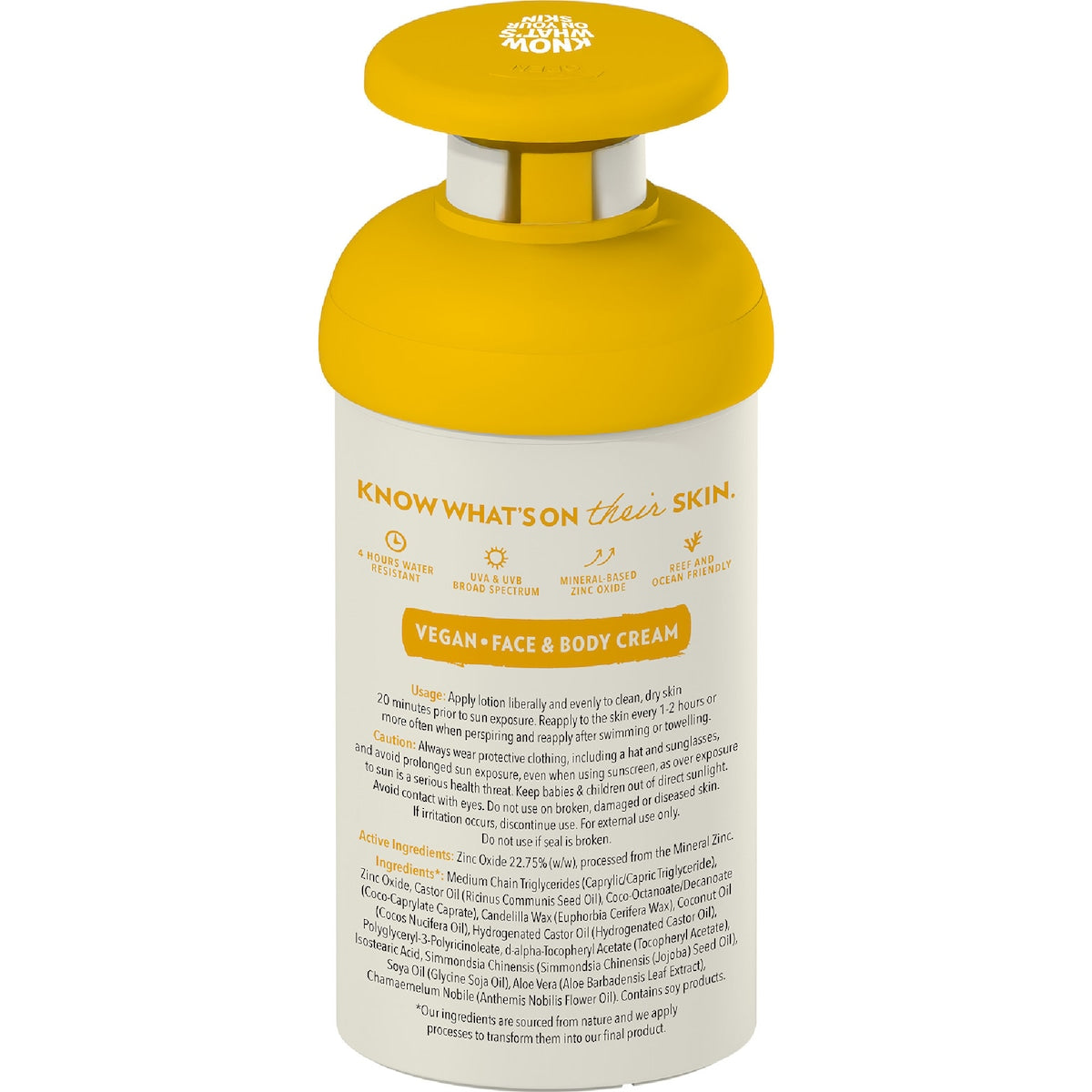 Little Urchin Spf50 Kids Natural Clear Zinc Sunscreen Pump 300g