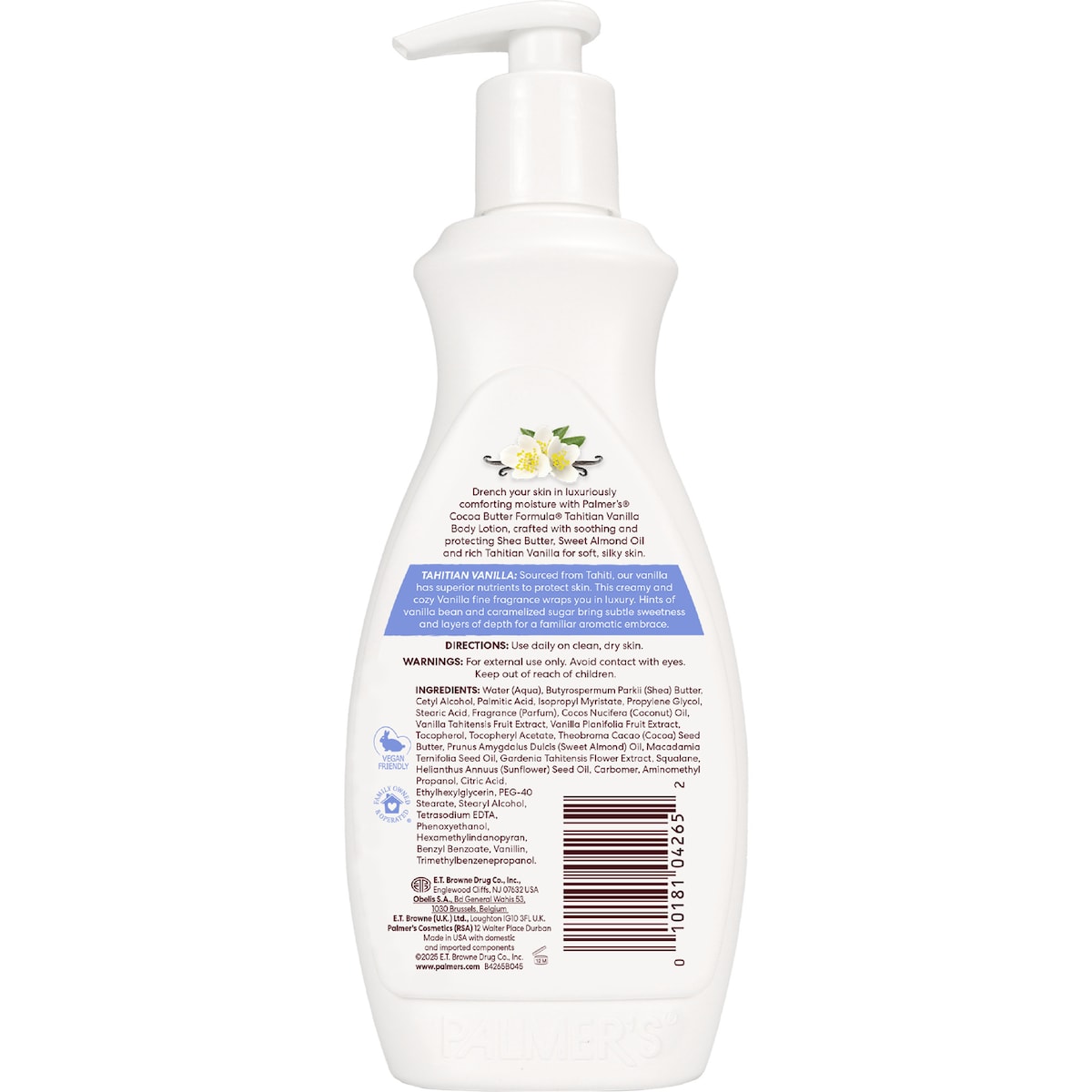 Palmers Cocoa Butter Formula Tahitian Vanilla Body Lotion 400ml
