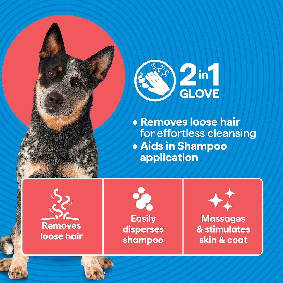 Total Care Grooming & Shampoo Glove Each