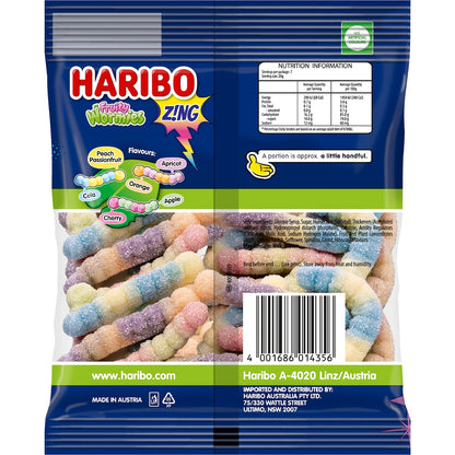 Haribo Fruity Wormies Share Size 140g