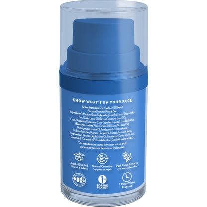 Little Urchin Spf50 Face Natural Clear Zinc Sunscreen 50g