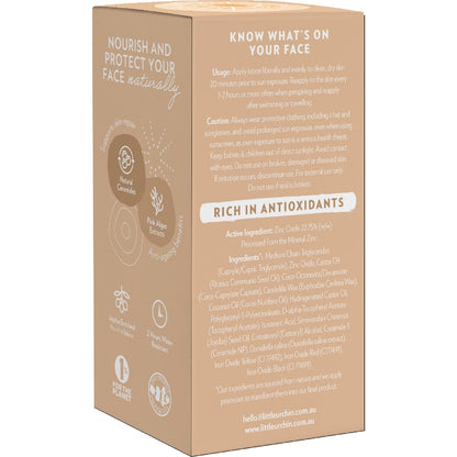 Little Urchin Spf50 Face Natural Sunscreen Light Tint 50g