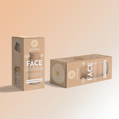 Little Urchin Spf50 Face Natural Sunscreen Light Tint 50g