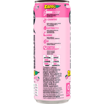 Bsc Zappo Energy Shred & Hydration Sour Strawberry 355ml