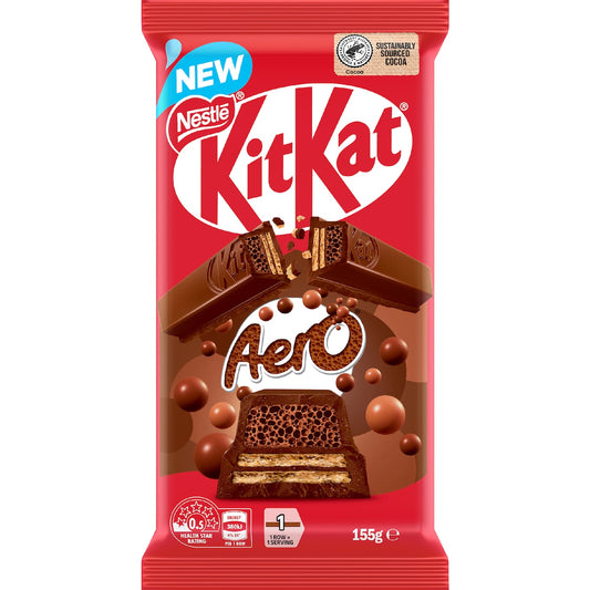 Kitkat Aero Milk Chocolate Block 155g
