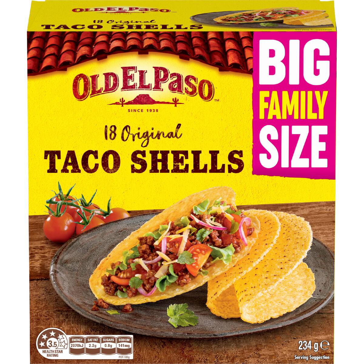Old El Paso Original Taco Shells Family 18 Pack