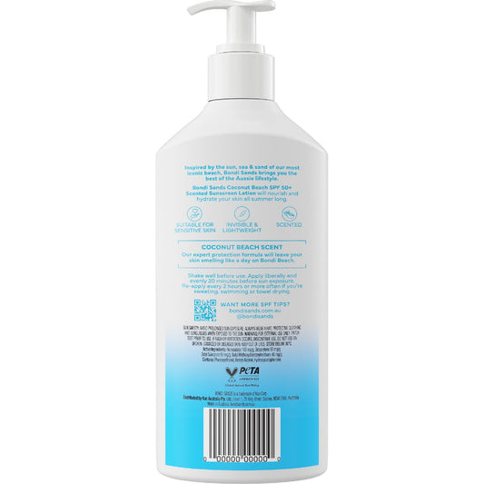 Bondi Sands Spf50+ Coconut Beach Sunscreen Lotion 400ml