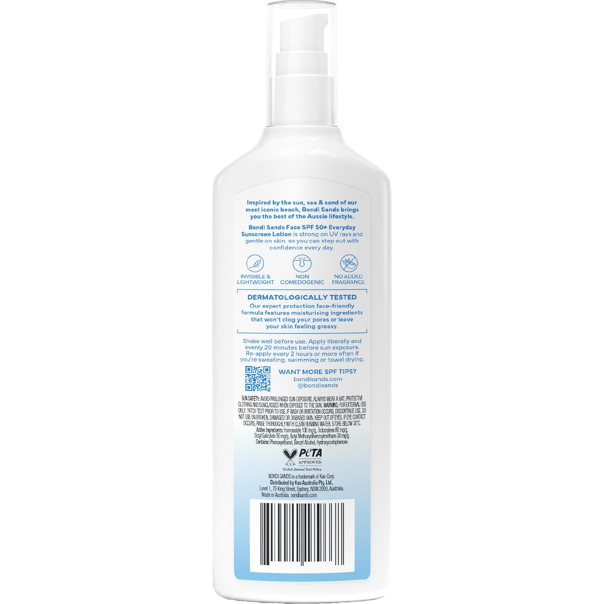 Bondi Sands Spf50+ Face Sunscreen Lotion 200ml