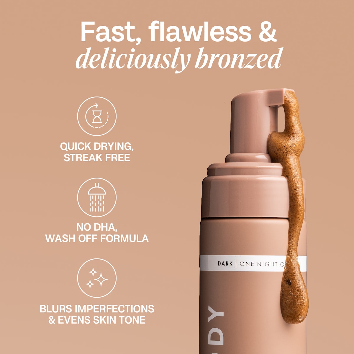 Bali Body Instant Self Tanning Mousse Dark 200ml