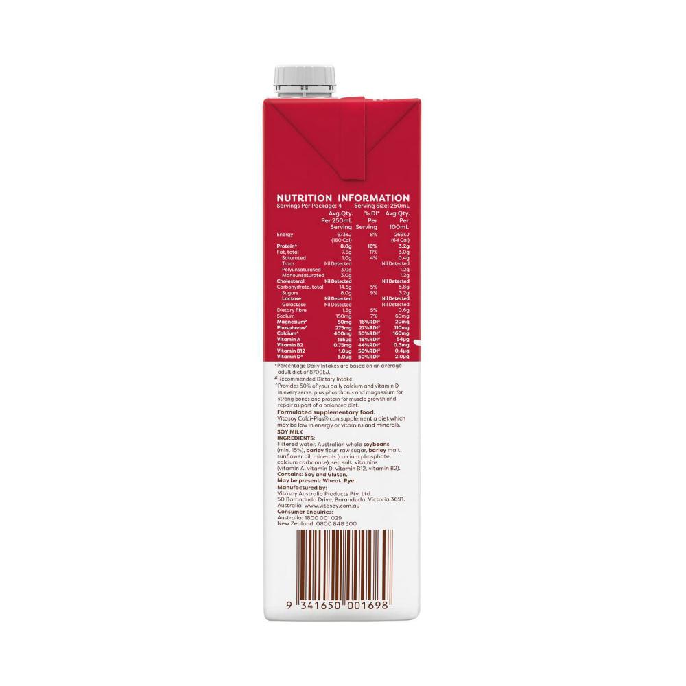 Vitasoy Calci-Plus Long Life Soy Milk 1L - 1L