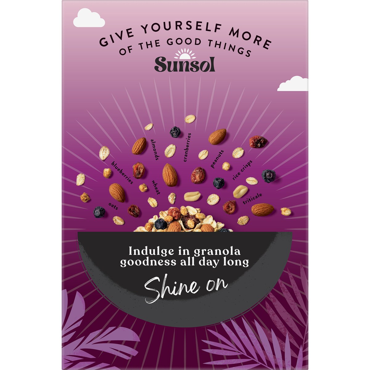 Sunsol Granola Almond & Super Berry 450g
