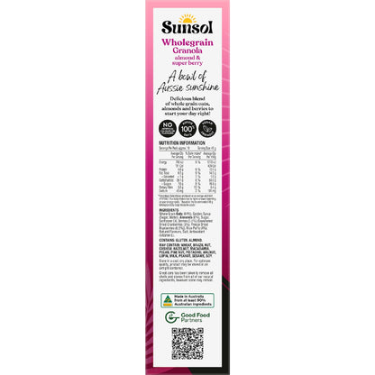 Sunsol Wholegrain Granola Almond & Super Berry 450g