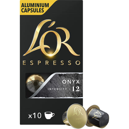 Lor Espresso Onyx Coffee Pods Nespresso Compatible 10 Pack