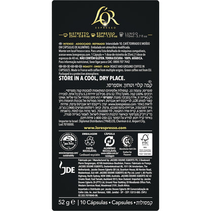 Lor Espresso Supremo Coffee Pods Nespresso Compatible 10 Pack