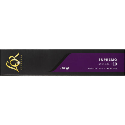 Lor Espresso Supremo Coffee Pods Nespresso Compatible 10 Pack