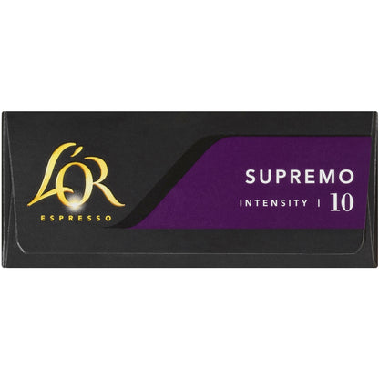 Lor Espresso Supremo Coffee Pods Nespresso Compatible 10 Pack