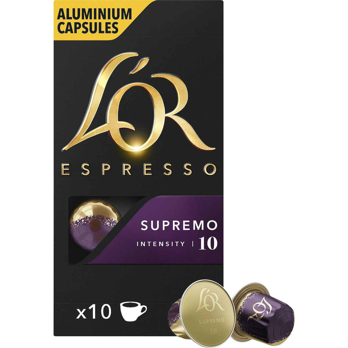 Lor Espresso Supremo Coffee Pods Nespresso Compatible 10 Pack