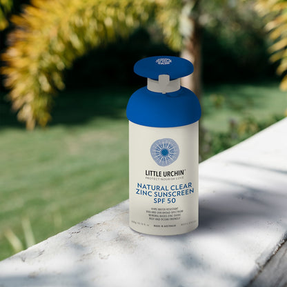 Little Urchin Spf50 Natural Clear Zinc Sunscreen Pump 300g