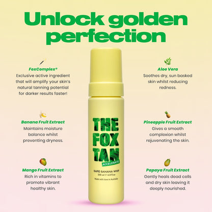 The Fox Tan Rapid Banana Whip 200ml
