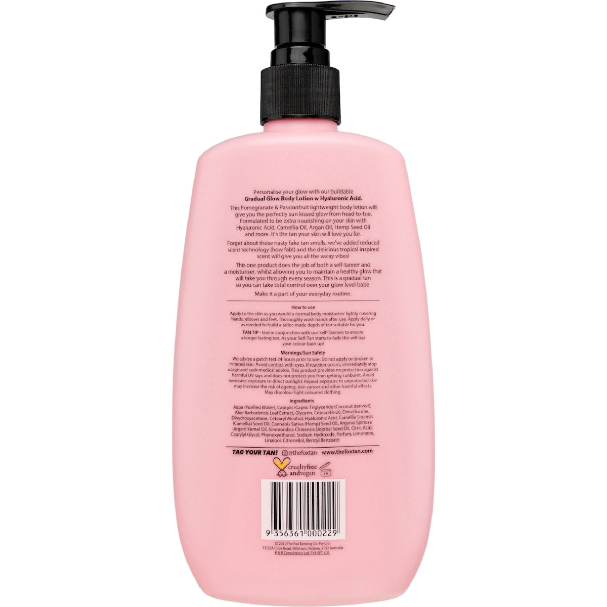 The Fox Tan Gradual Glow Body Lotion 300ml