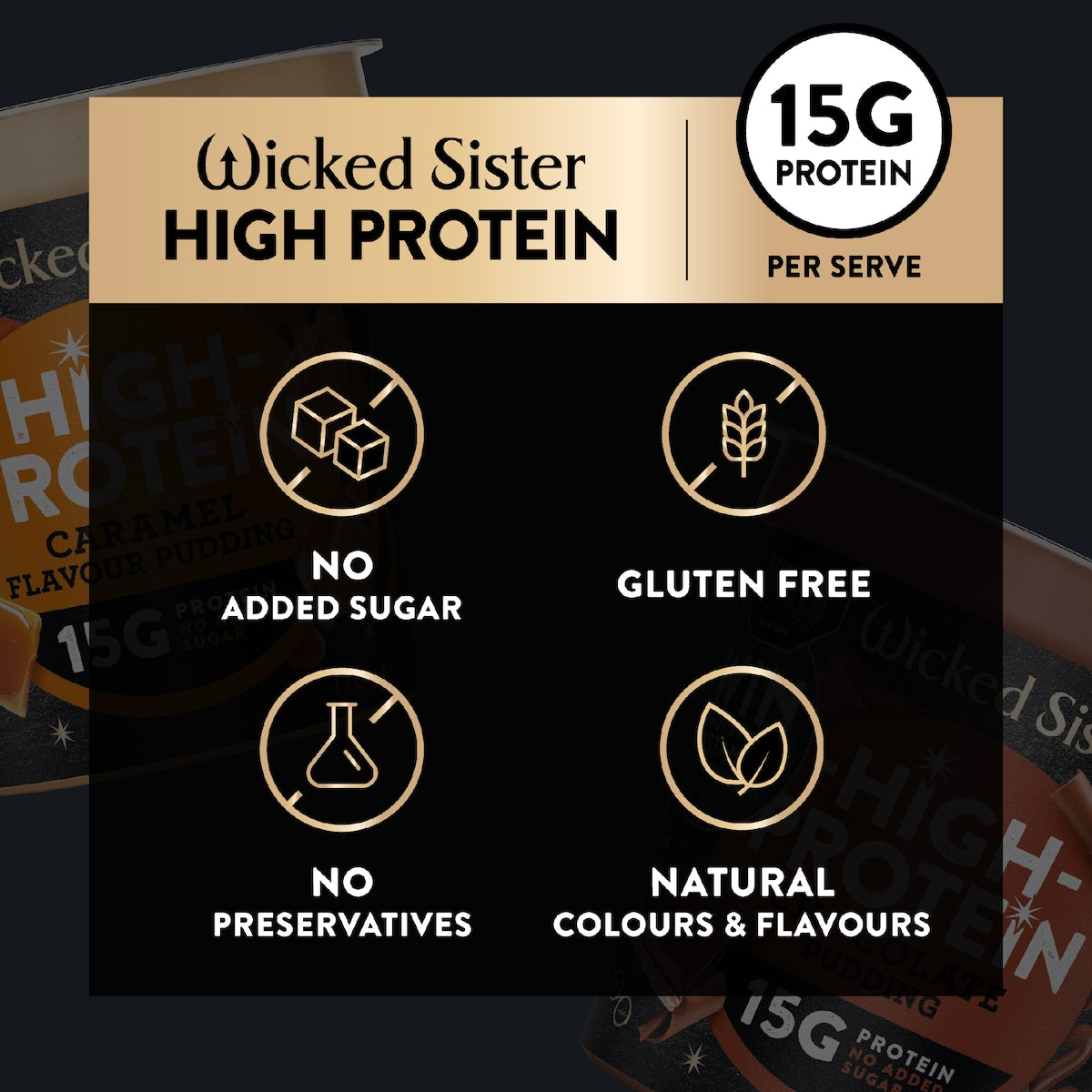 Wicked Sister High Protein Coffee Pudding 170g