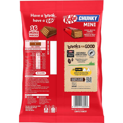 Kitkat Chunky Mini Chocolate Bars 16 Pack