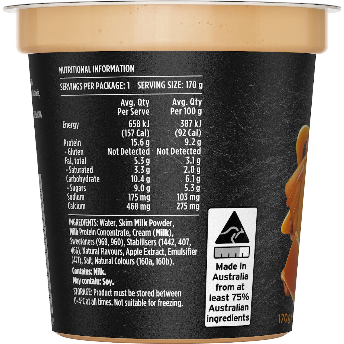 Wicked Sister High Protein Pudding Caramel 170g