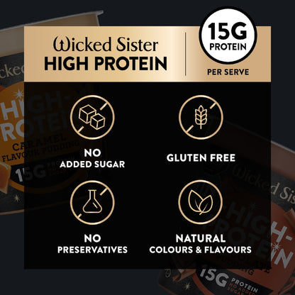 Wicked Sister High Protein Pudding Caramel 170g