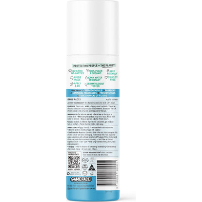 Game Face Pro Spf50 Organic Mineral Sensitive Sunscreen 100g