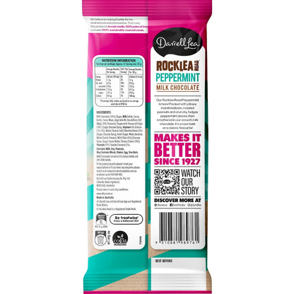 Darrell Lea Rocklea Road Peppermint Milk Chocolate Block 170g