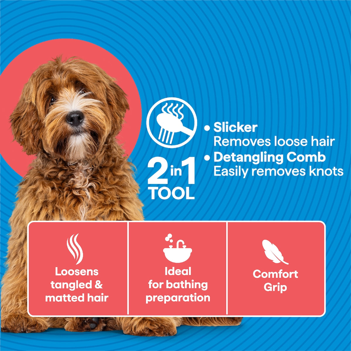 Purina Total Care Slicker & Detangling Comb Each
