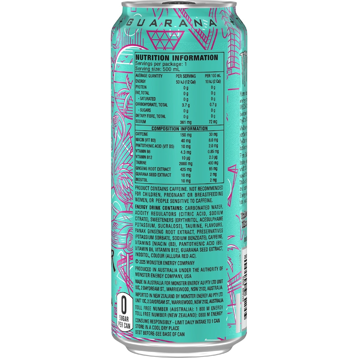Monster Ultra Vice Energy Drink 500ml