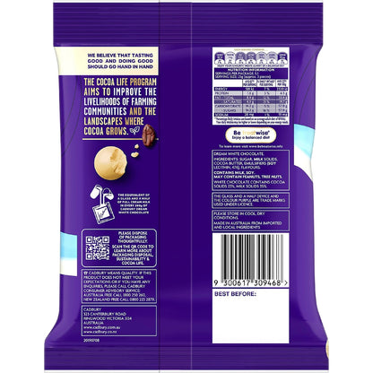 Cadbury Dream White Chocolate Balls Snack & Share Bag 127g