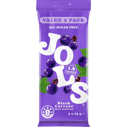 Jols Sugar Free Pastilles Blackcurrant 3 Pack