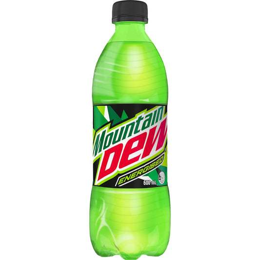 Mountain Dew Energised Soft Drink 600ml