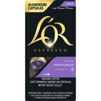 Lor Espresso Lungo Profondo Coffee Pods Nespresso Compatible 10 Pack