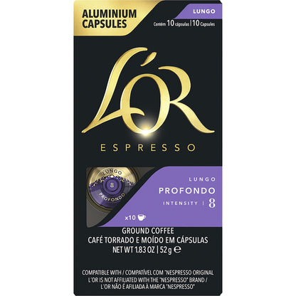 Lor Espresso Lungo Profondo Coffee Pods Nespresso Compatible 10 Pack