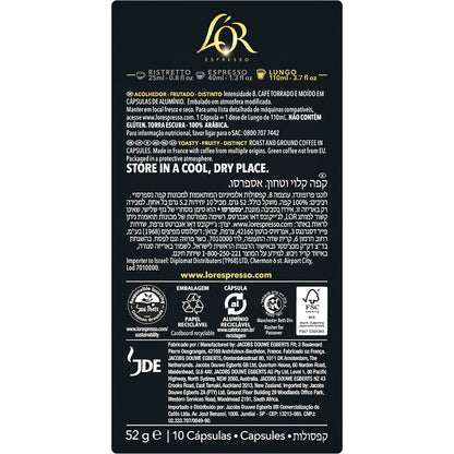 Lor Espresso Lungo Profondo Coffee Pods Nespresso Compatible 10 Pack