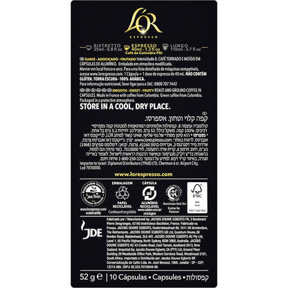 Lor Espresso Colombia Coffee Pods Nespresso Compatible 10 Pack