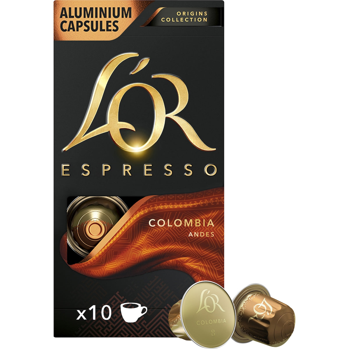 Lor Espresso Colombia Coffee Pods Nespresso Compatible 10 Pack