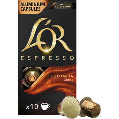 Lor Espresso Colombia Coffee Pods Nespresso Compatible 10 Pack