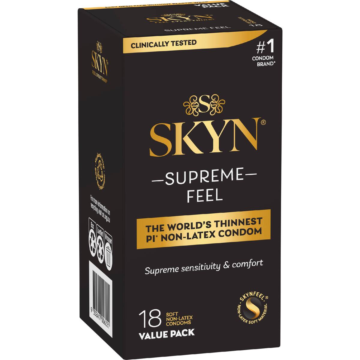 Skyn Condoms Supreme Feel 18 Pack