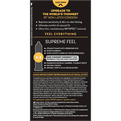 Skyn Condoms Supreme Feel 18 Pack
