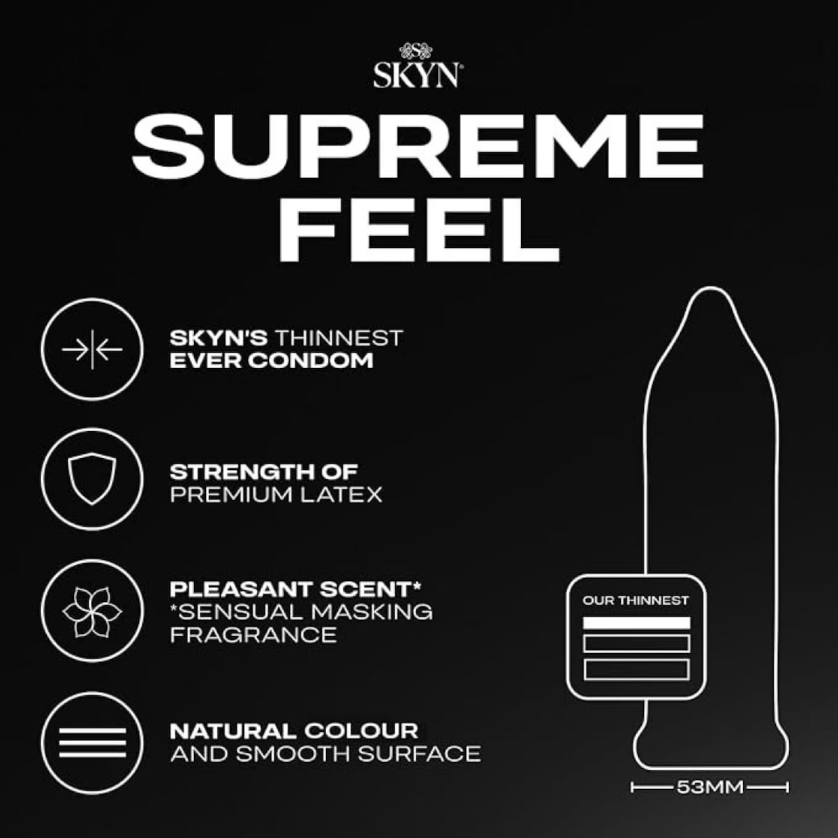 Skyn Condoms Supreme Feel 18 Pack