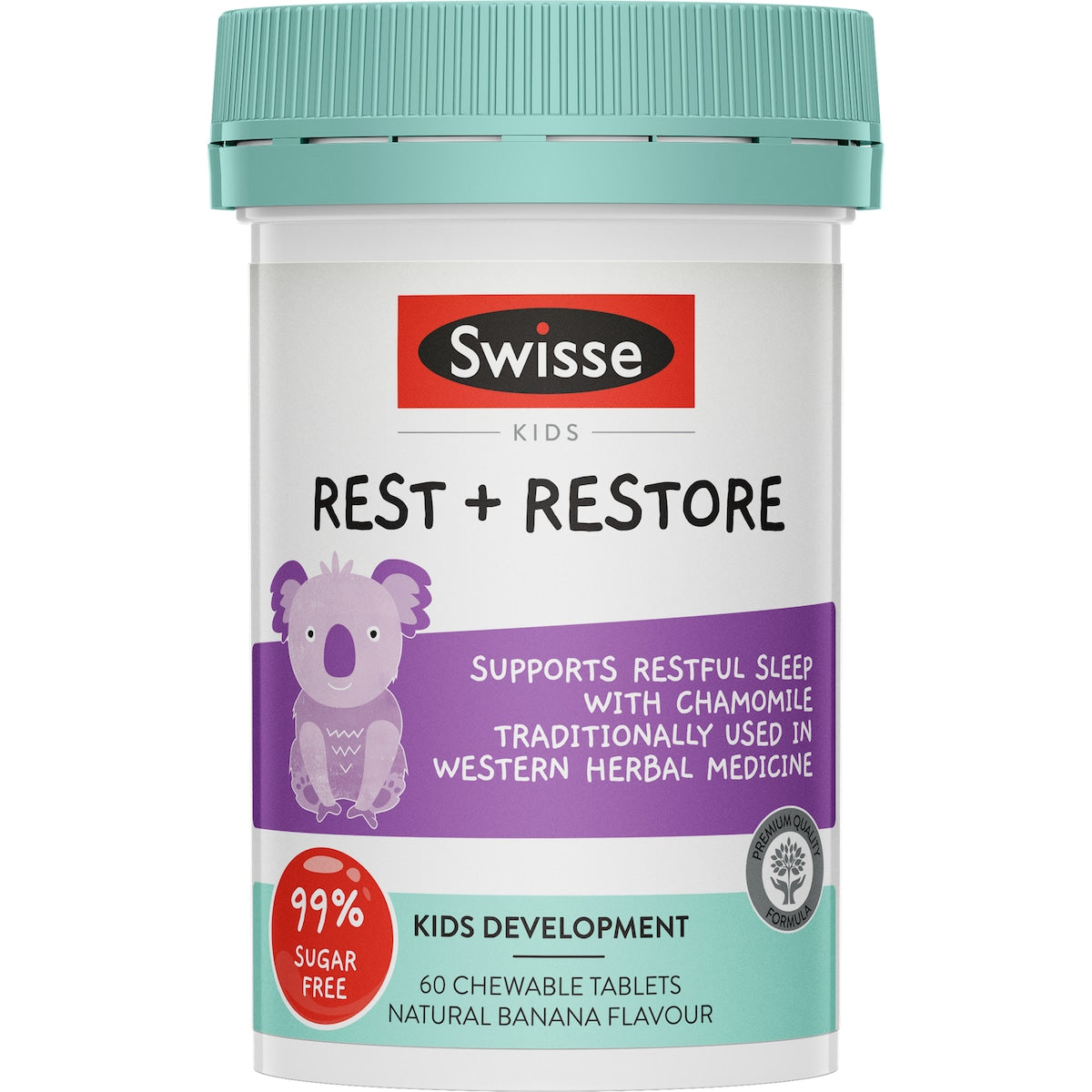 Swisse Kids Rest + Restore Tablets For Natural And Restful Sleep 60 Pack