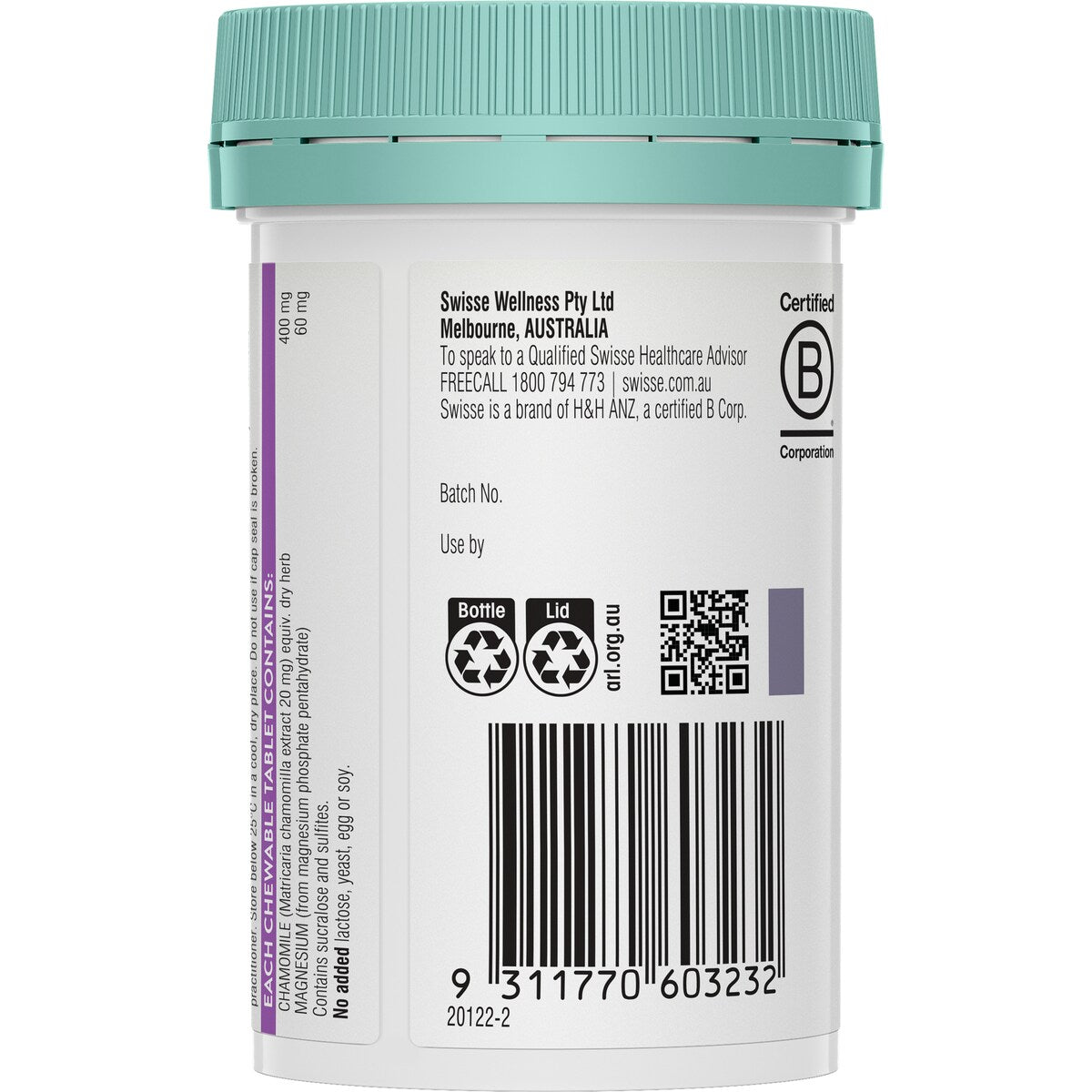 Swisse Kids Rest + Restore Tablets For Natural And Restful Sleep 60 Pack