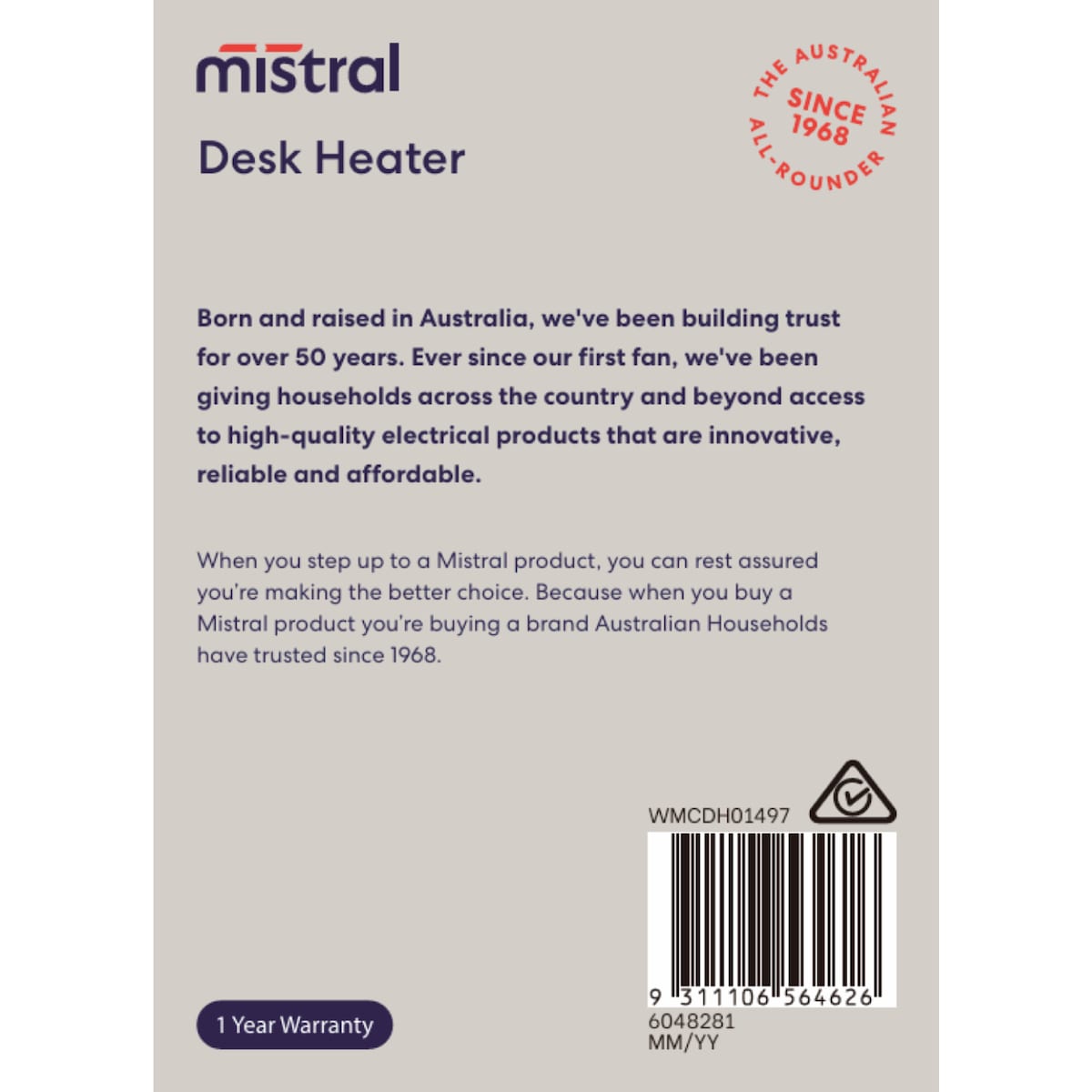 Mistral Desk Heater Each