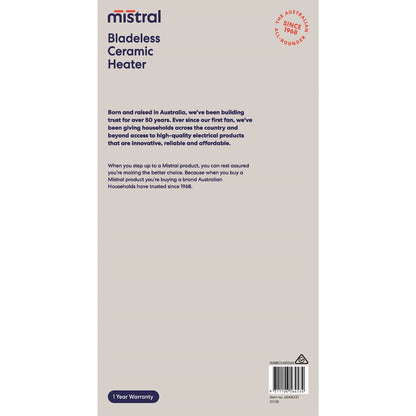 Mistral Bladeless Heater Each