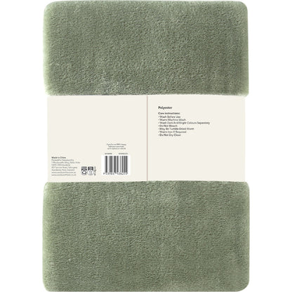 Ultra Soft Blanket Olive Each